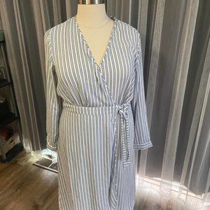TiX midi length wrap dress NWT